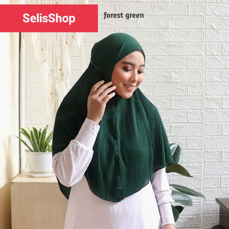 Jilbab Instan Bergo Nayla Plisket Jumbo Ceruty
