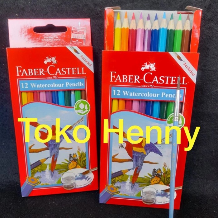 

Hot Sale Pensil Warna Watercolour 12 Warna Faber Castell Sale!!!