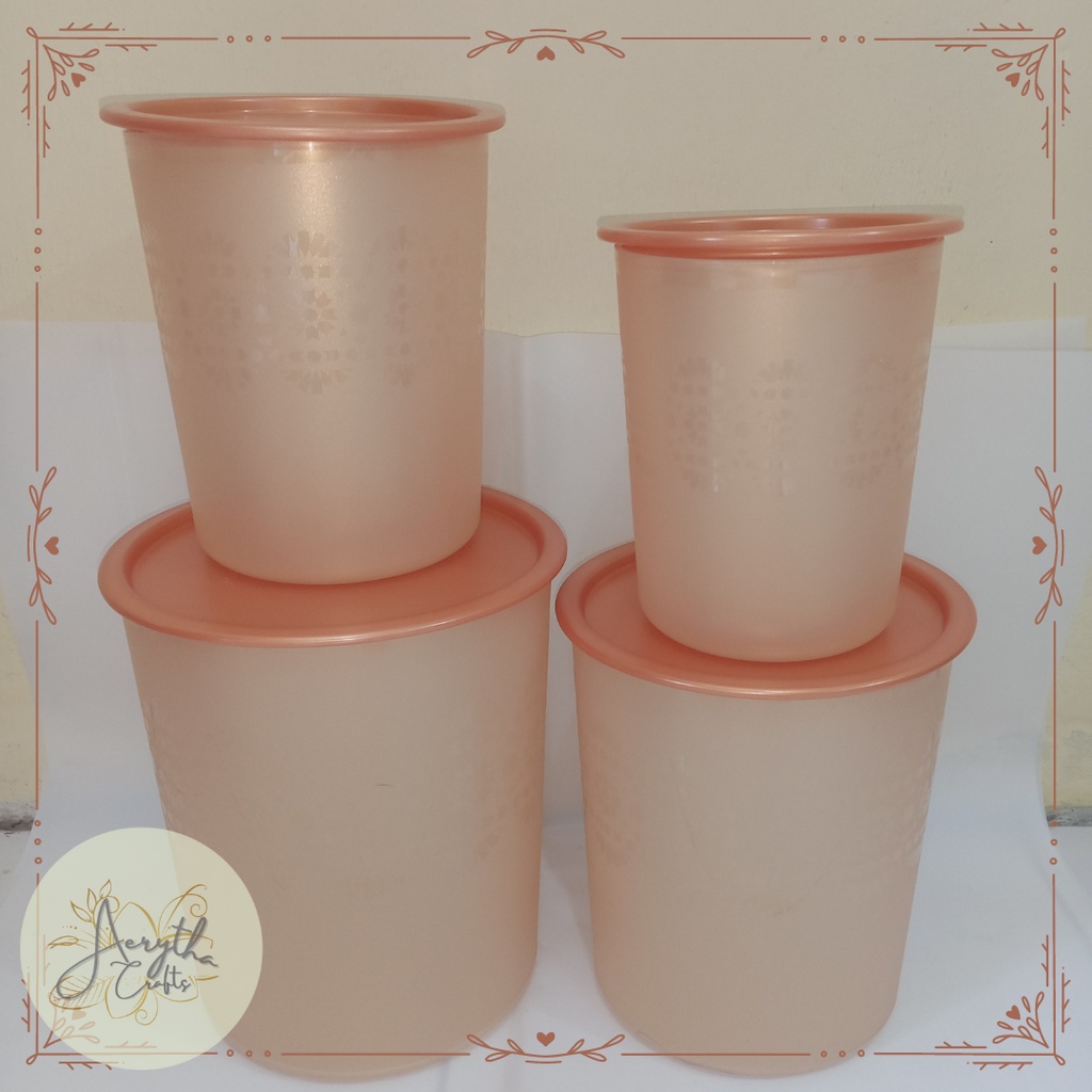 Tupperware Mosaic Canister Set - Toples Tupperware