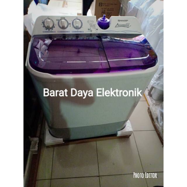 Mesin Cuci Sharp Aquamagic Mesin Cuci ES-T95CR Twintub Mesin Cuci [Low Watt/Super Aquamatic]