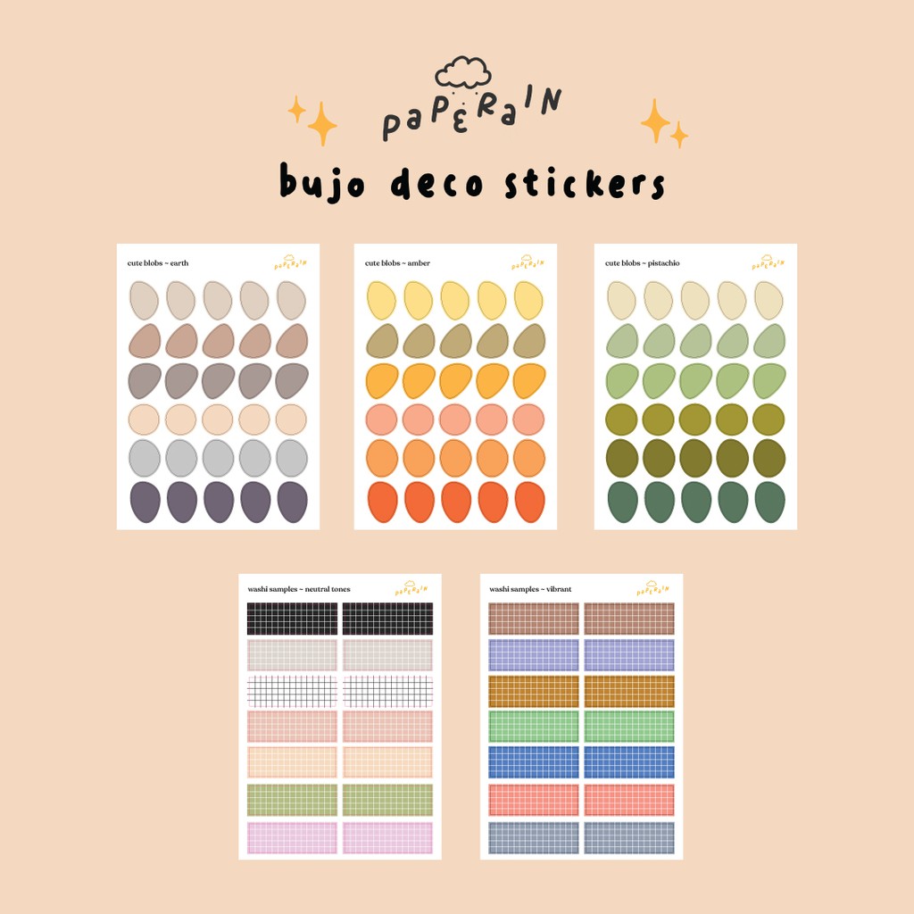 

bujo deco sticker sheets