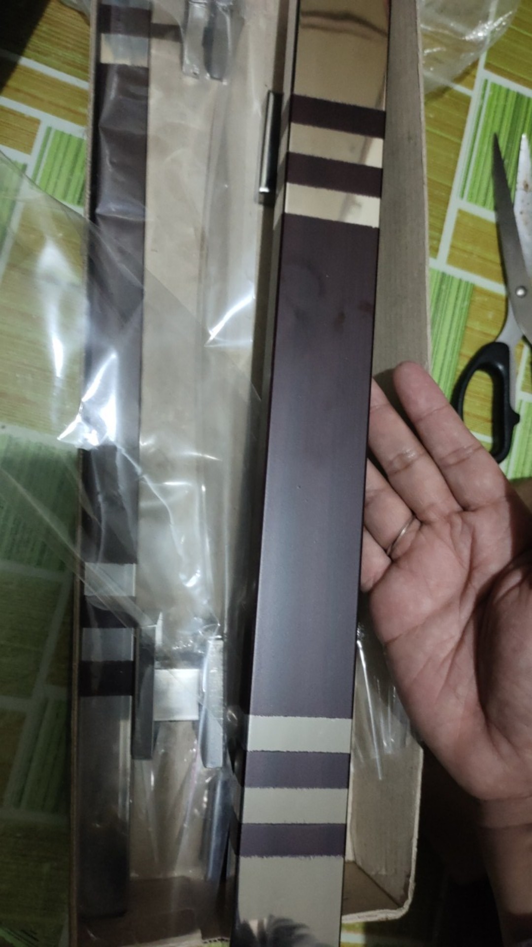 Handle Pintu Rumah Kotak 4x2cm 45 Cm Kayu Mahoni Maron Kmb Ss Tarikan Pintu Gagang Pintu Kunci Pintu