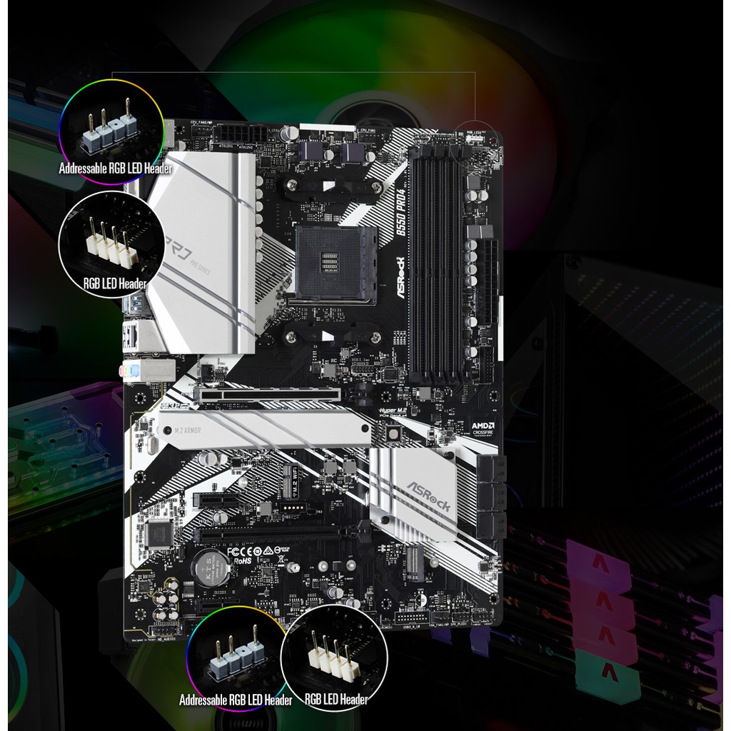 MOTHERBOARD ASROCK CHIPSET AMD B550 PRO4 SOCKET AM4