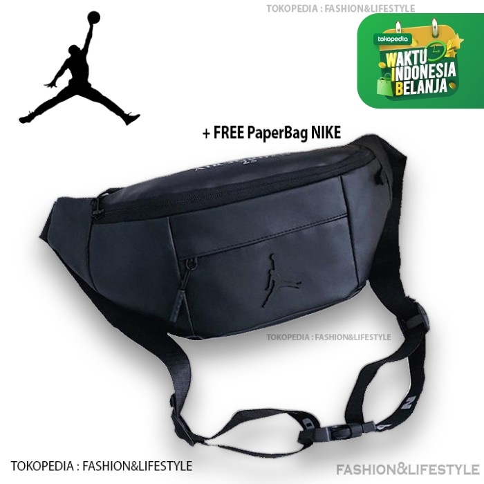 jordan waist bag black