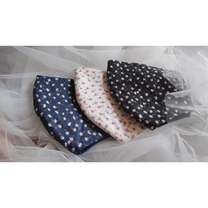 Masker Duckbill Katun Jepang Motif Bunga | Shopee Indonesia