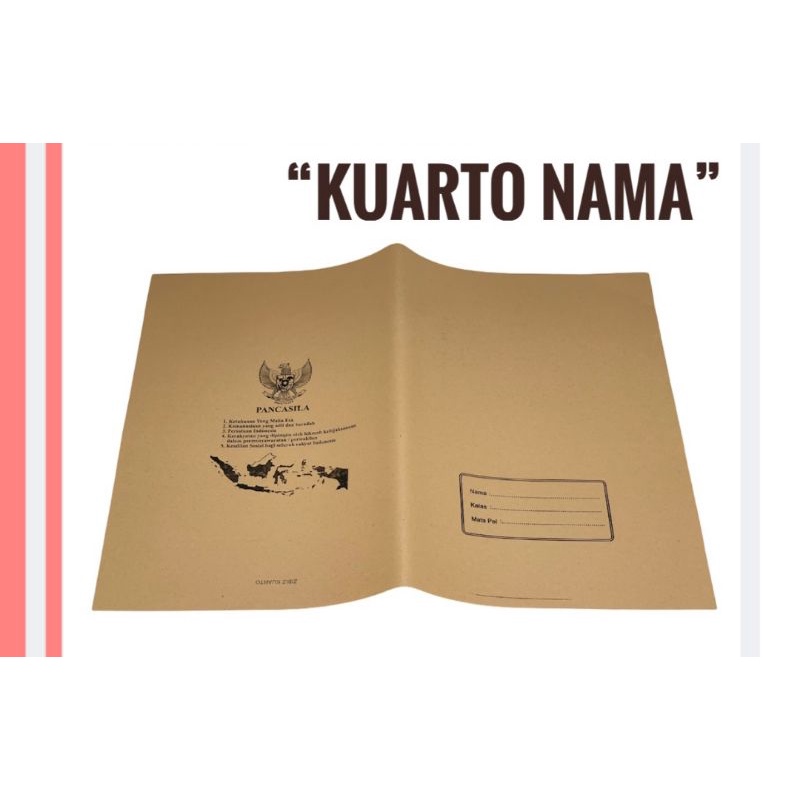 

Sampul Buku Coklat Ukuran KUARTO NAMA (isi 20 Lembar)
