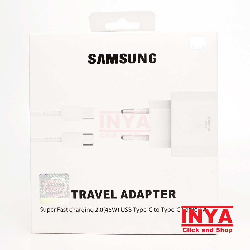 CHARGER SAMSUNG TRAVEL ADAPTER SUPER FAST CHARGING 45W TYPE-C to Type C