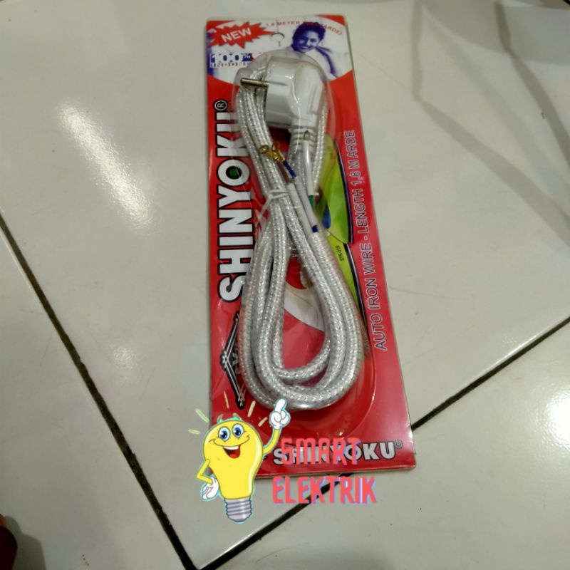 Colokan Kabel Setrika/ Strika 3 Kabel Arde/ Sambungan Kabel Gosokan 3 Kabel