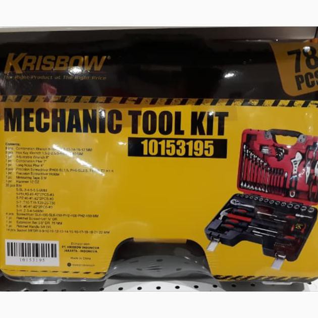 ToolKit 78 Box Set Tool Kit ORIGINAL Krisbow Kotak Perkakas Mekanik