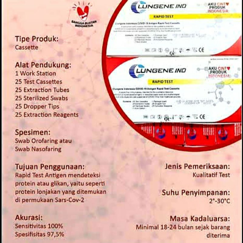 Swab Hidung Kit 1 set Swab tes Mandiri Murah Akurat