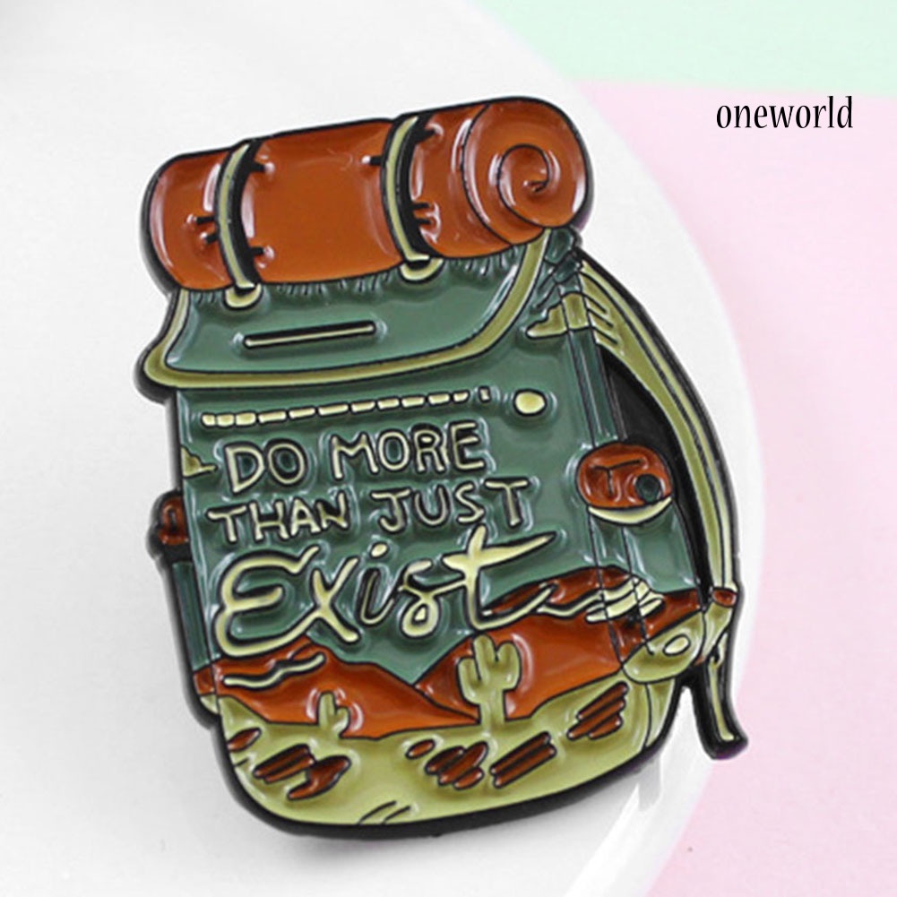 OW@ Unisex Fashionable Treasure Bag Brooch Pin Alloy Badge for Adventure Lovers