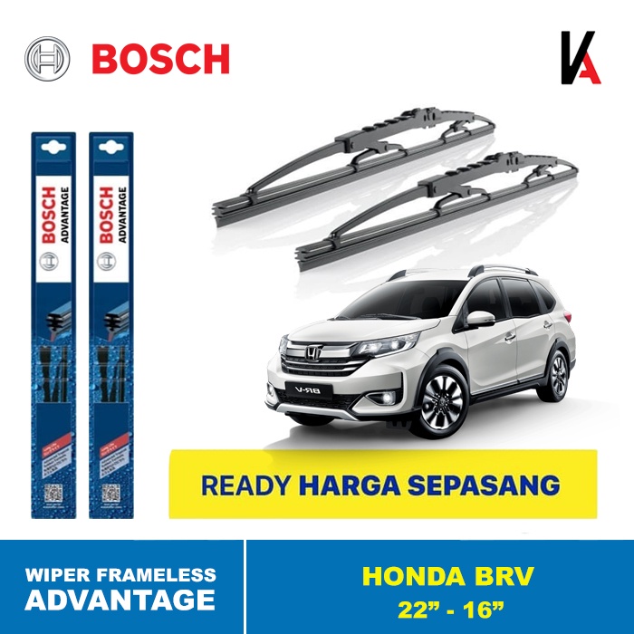 WIPER BLADE MOBIL HONDA BRV BOSCH ADVANTAGE 22&quot; - 16&quot;