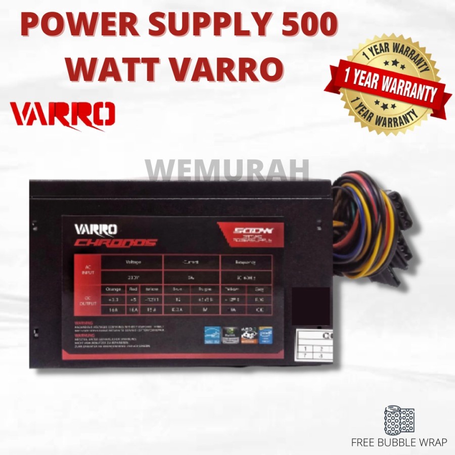 Powersupply 500Watt - Power supply Fan besar 500watt - Psu Komputer