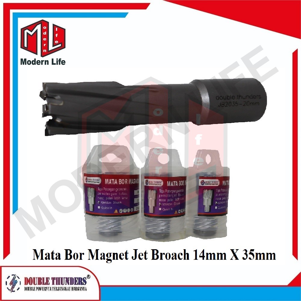 Mata Bor Magnet Jet Broach Jetbroach TCT Cutter 14mm X 35mm ORIGINAL