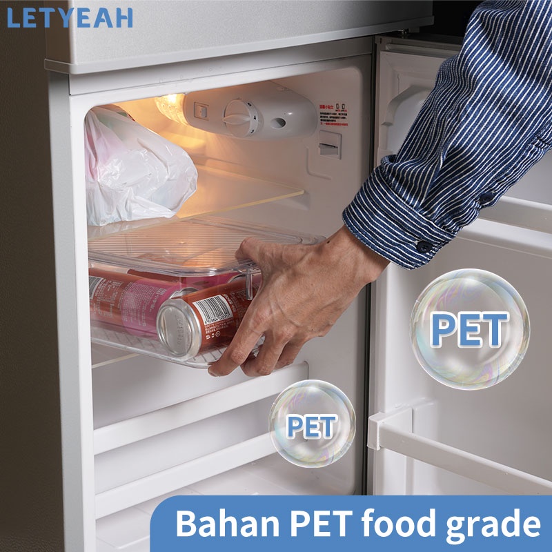 letyeah Kotak kontainer makanan kulkas / food storage box kotak Penyimpanan dengan tutup