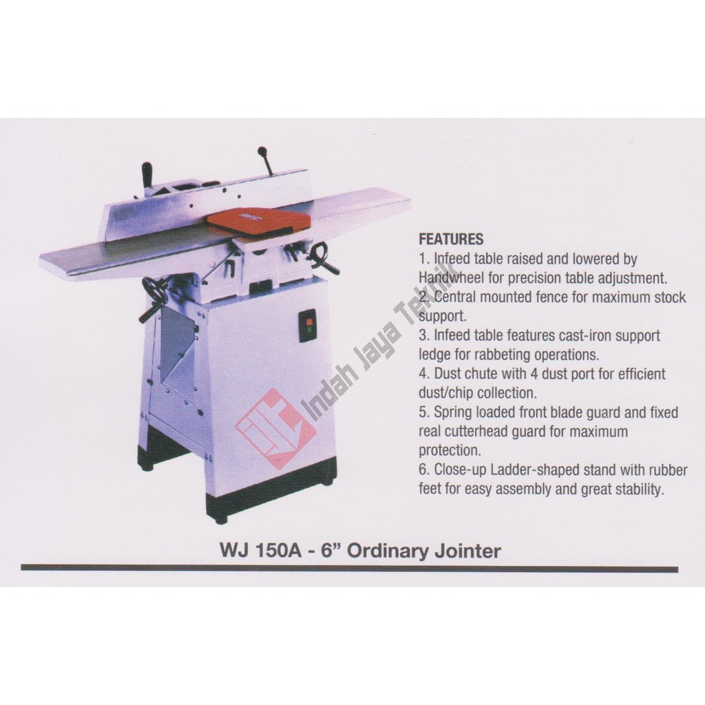 Wood Jointer Oscar 6&quot; WJ-150A / Mesin Jointer