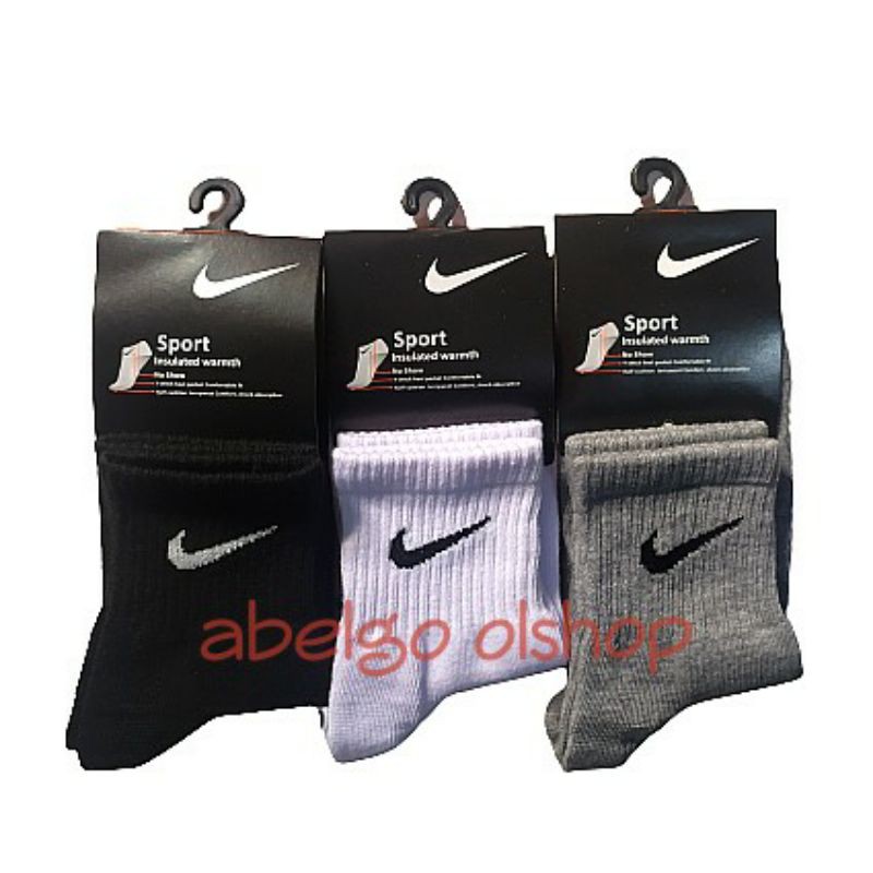 kaos kaki Nike sport premium spandex PE Lembut elastis-ukuran 3/4