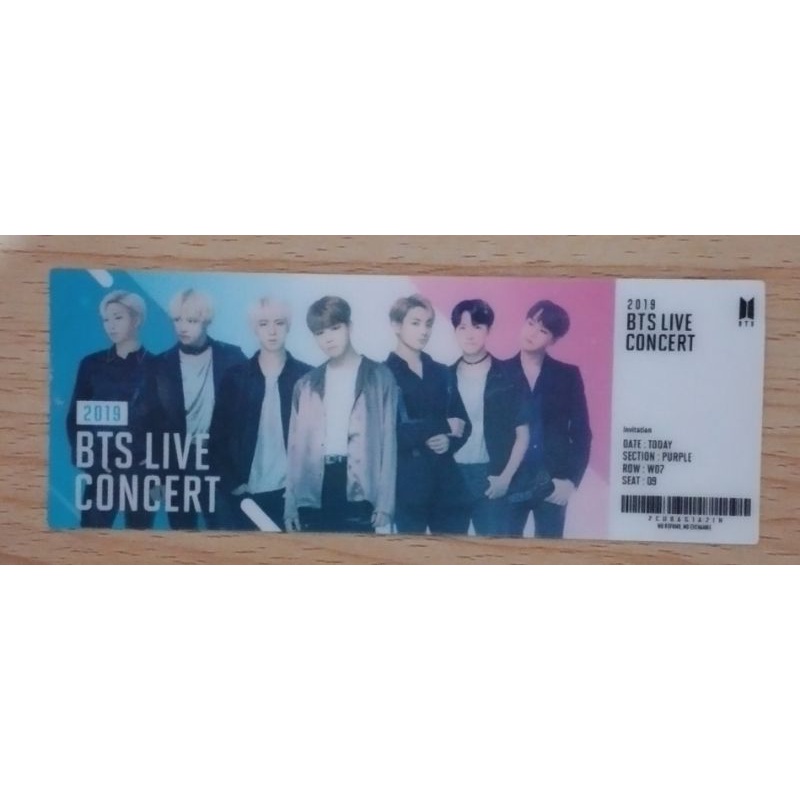 BTS World lenticular ticket