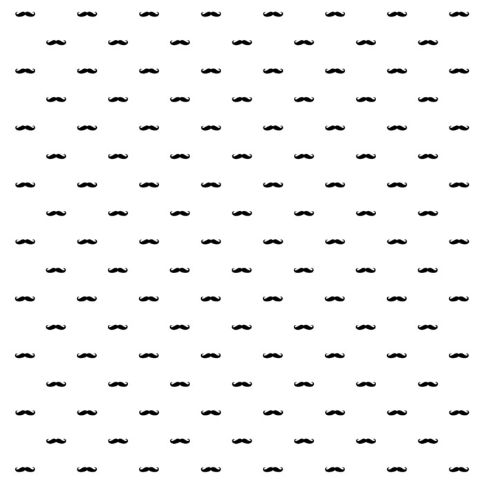 Kertas Scrapbook - Mustache Design (1)