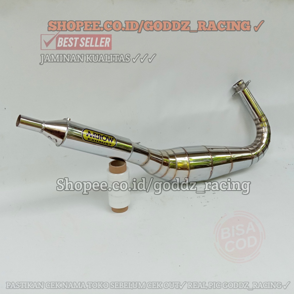 Knalpot rx king rx s rx k kolong chrome arrow suara garing