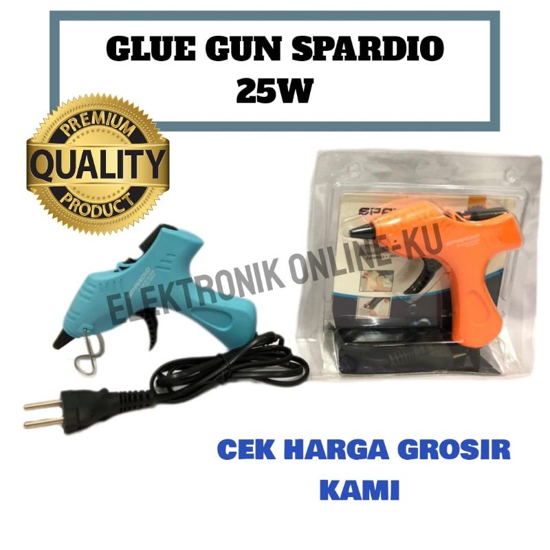 GLUE GUN SPARDIO 25W BIRU=DEKO