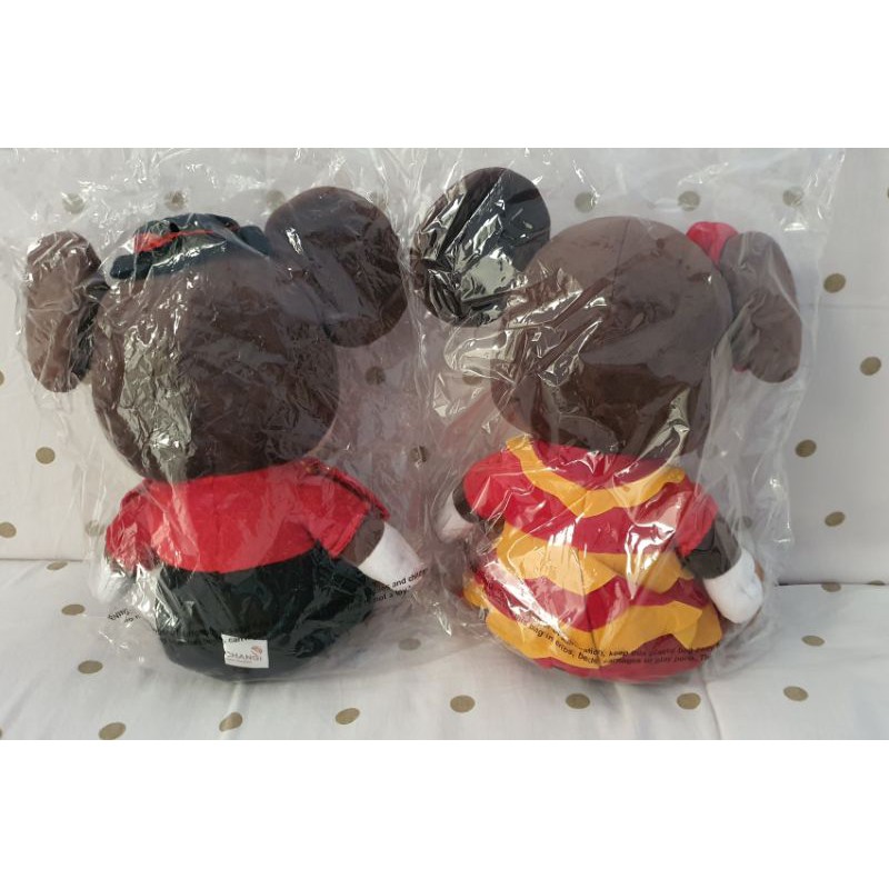 Boneka Mickey &amp; Minnie Mouse Plushie - Changi edition limited ♡