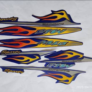 striping motor  sticker  list body yamaha mio emblem mio 