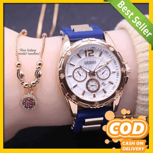 Jam Tangan Wanita Premium Rantai Ori Elegan Terbaru 2022 Bermerek Jsm Tangan Bulat Kotak Stenlis Imp