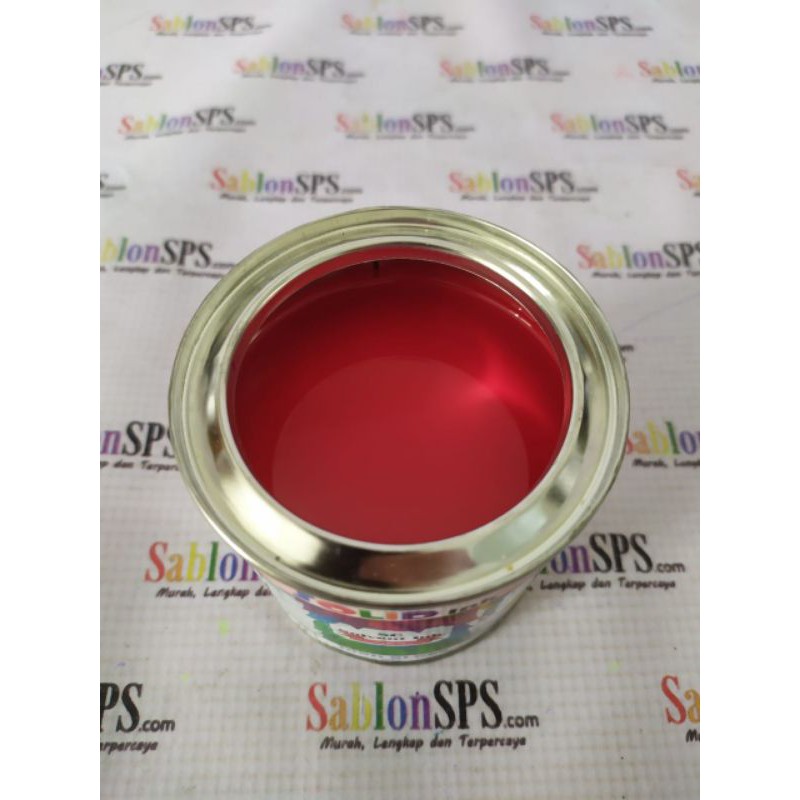 TINTA SABLON GELAS BESI /METAL 200GR MERAH RED BASIS MINYAK SOLVENT