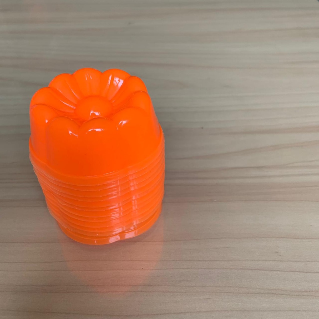 Cetakan Kue Agar Ager Loyang Mini Cup Jelly Coklat Puding Cake Mold Sakura Isi 12pcs