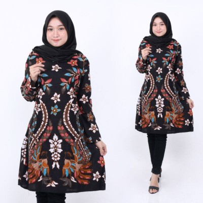 Couple Ruffle Keluarga Kombinasi Ready Sampai Jumbo Ld 120 110 100 Batik Pekalongan