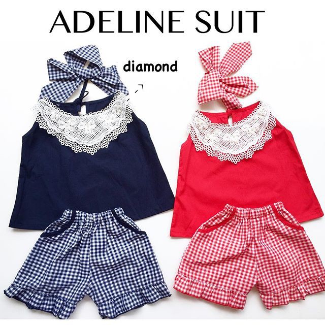 ADELINE SUIT stelan anak stelan bayi baju anak bayi cewek perempuan Terlaris Murah