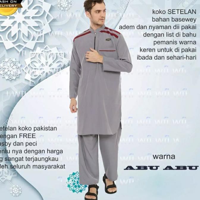 Dijamin's ready HIJRAH COLLECTION-Juba gamis pria dewasa lutfan lengan panjang/gamis muslim kekinian