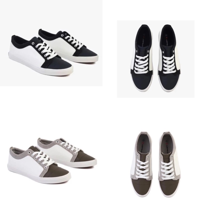 Sepatu Airwalk Sammy White Grey Sneakers Casual Kets Pria Original Putih Murah