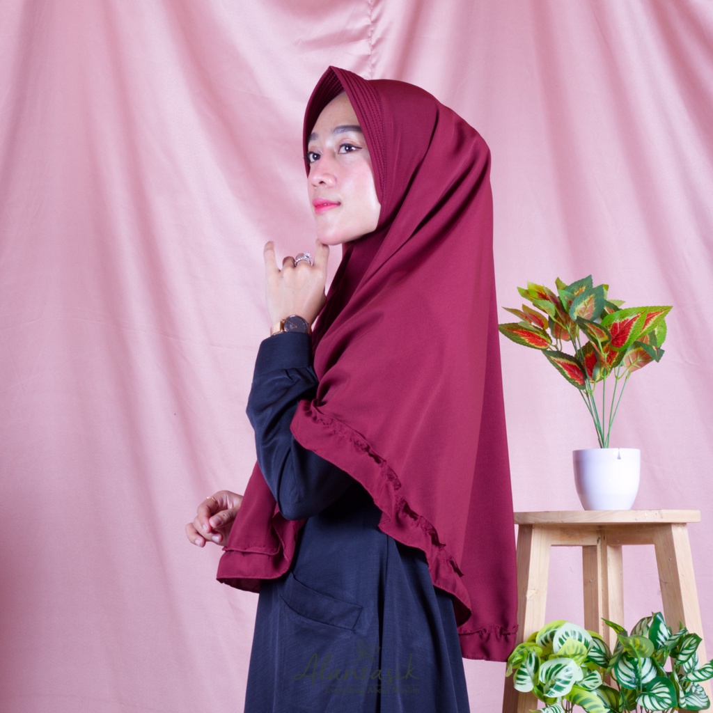 DakonTasik khimar alisha/pet antem/ jilbab wolfis R.25