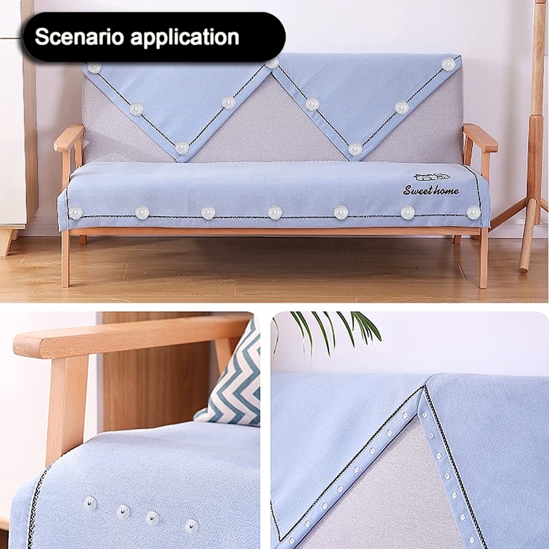 20 Pcs Sekrup Pengencang Sprei Kasur Sofa Anti Slip Multifungsi Bahan Plastik Transparan