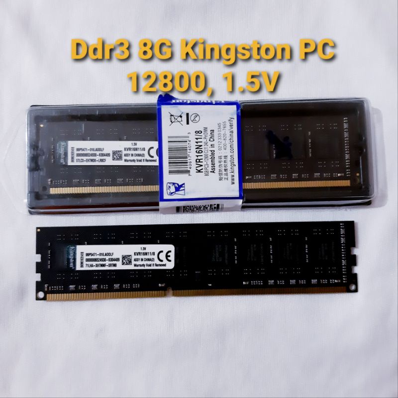 MEMORY DDR3 8G KINGSTON PC12800 1.5V, LONGDIMM DDR3 8G KINGSTON, MEMORY PC 8G DDR3 KINGSTON