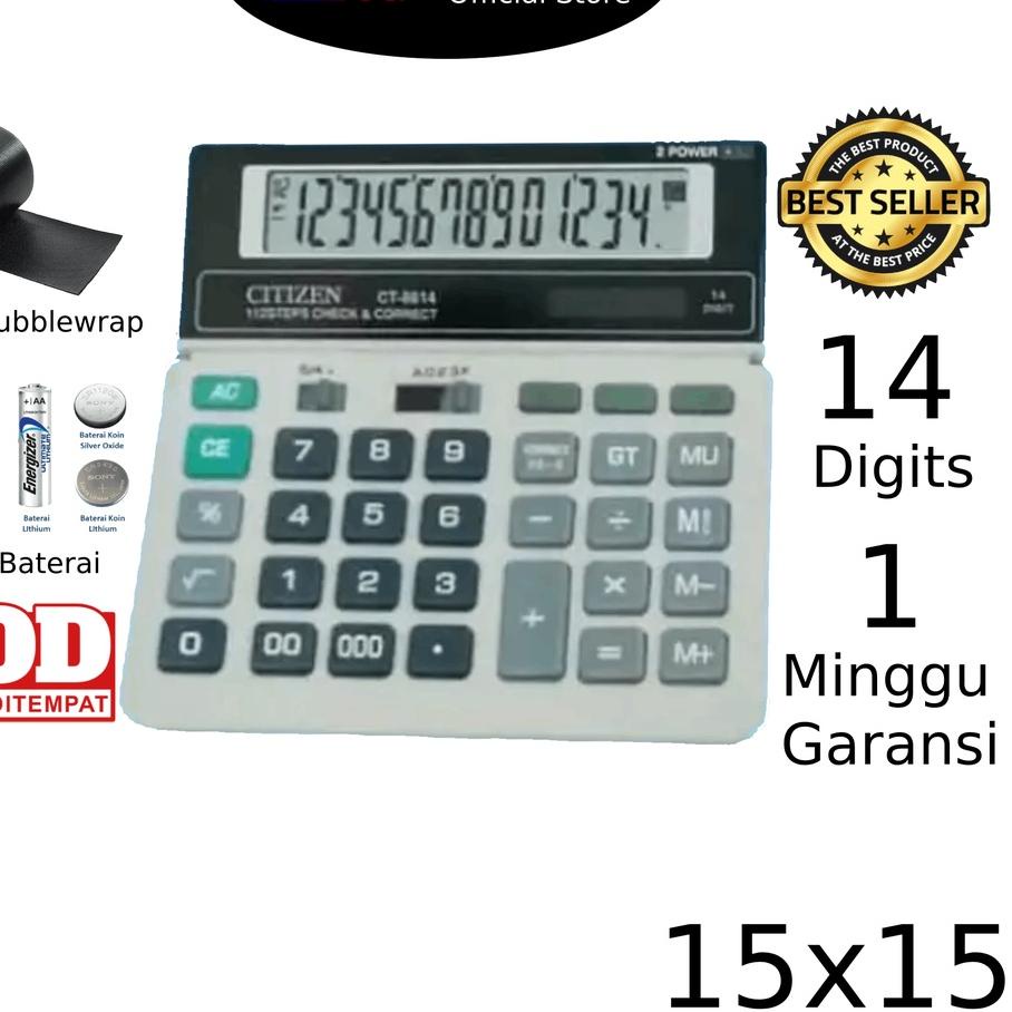 

K73J Kalkulator CT 8614 14 Digit - Kalkulator Check / Kakulator Dagang Besar / Calculator CT 8614 Mu