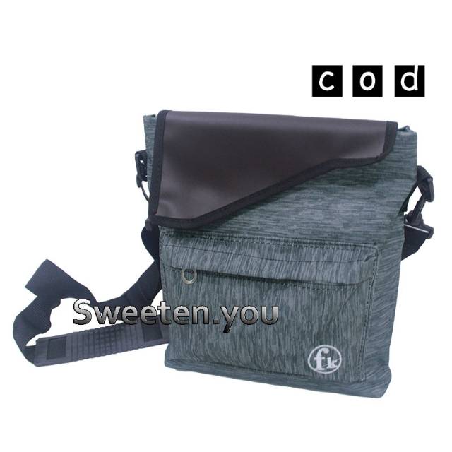 Sweeten.you Tas Selempang Pria Casual Santai Stylish Kualitas Oke - Brotherhood - Grey