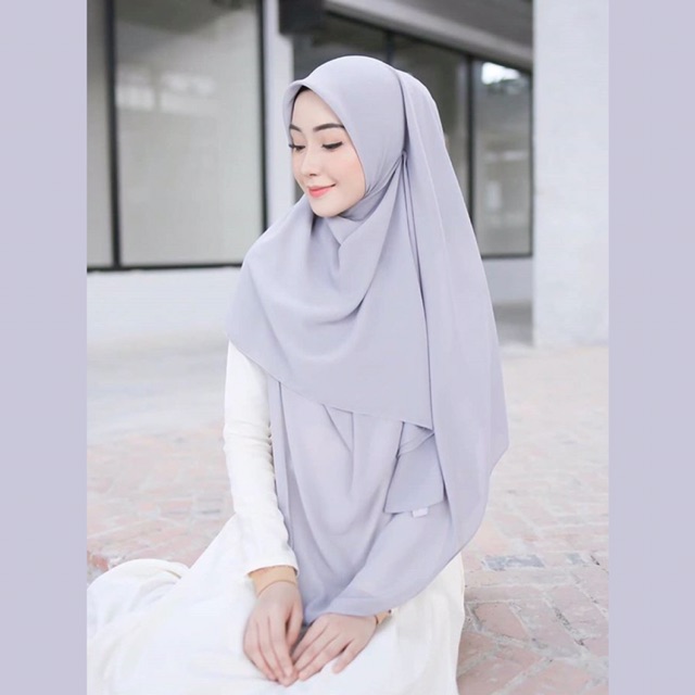 Khimar segiempat oval part 1 / bawal curve / khimar malaysia / khimar curve / ...............................        hawwa veil by zafiyya miza-3