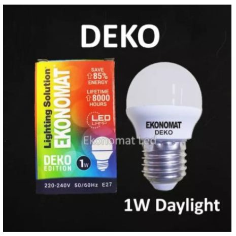 [PENCAHAYAAN RUANGAN] -  Ekonomat LED DEKO 1W / LAMPU TIDUR / LAMPU STRING - MULTI COLOR