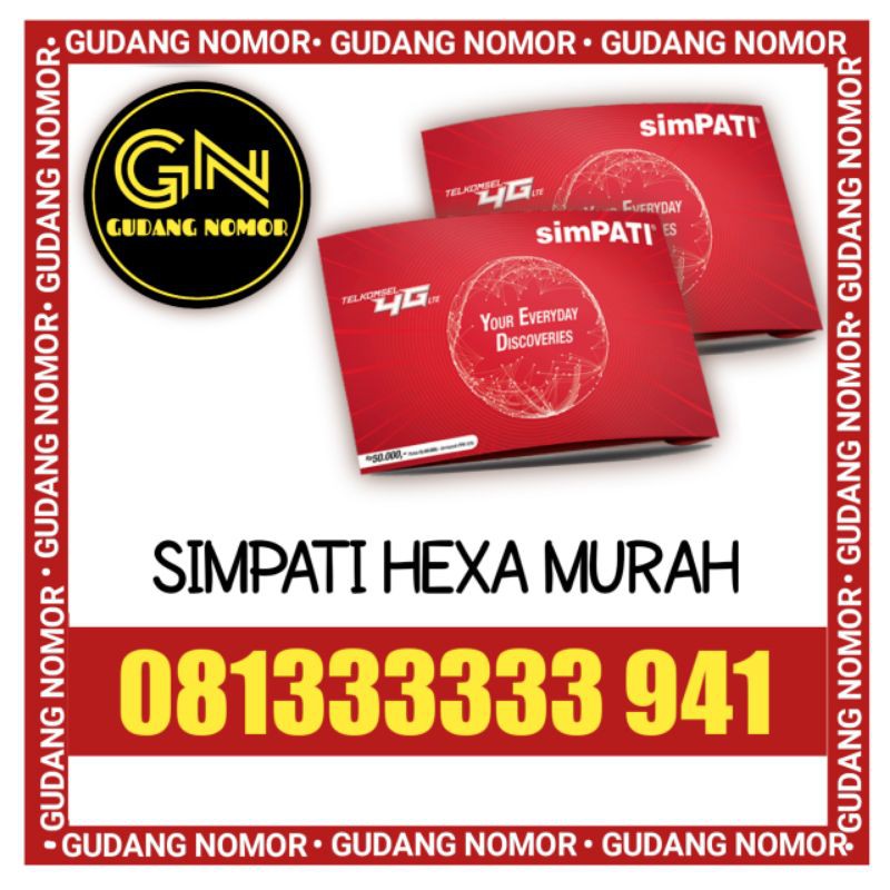 Nomor Cantik Simpati Telkomsel cantik 4G HEXA