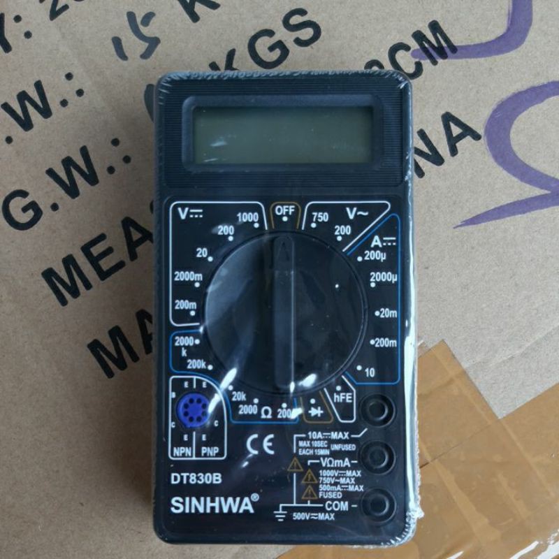 ALAT UKUR DIGITAL DT-830B SINHWA MULTITESTER