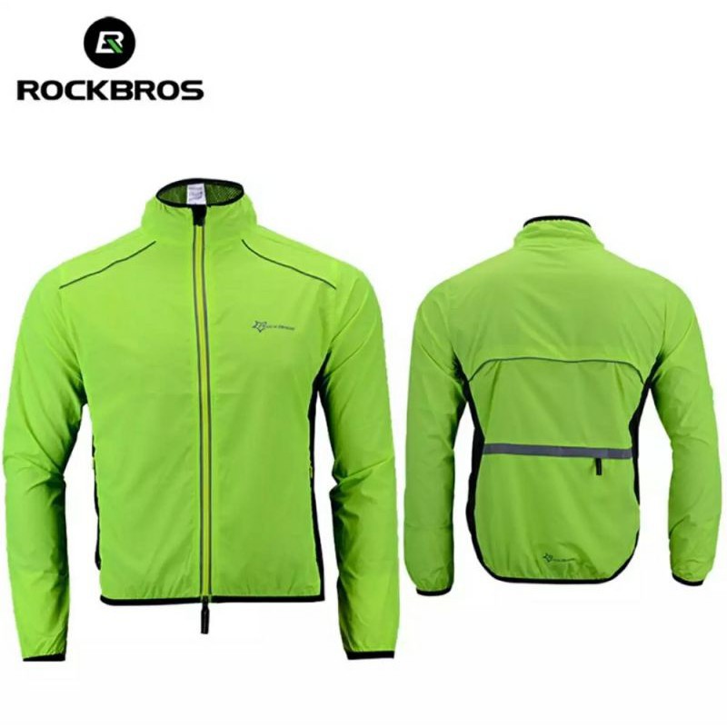 Rockbros Jaket Pria Lengan Panjang Anti Angin untuk Bersepeda YPW018G