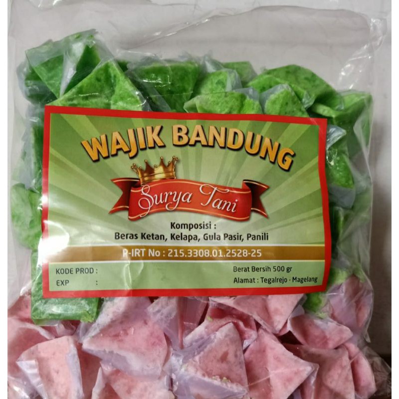 

Wajik Bandung Kering 500 gram