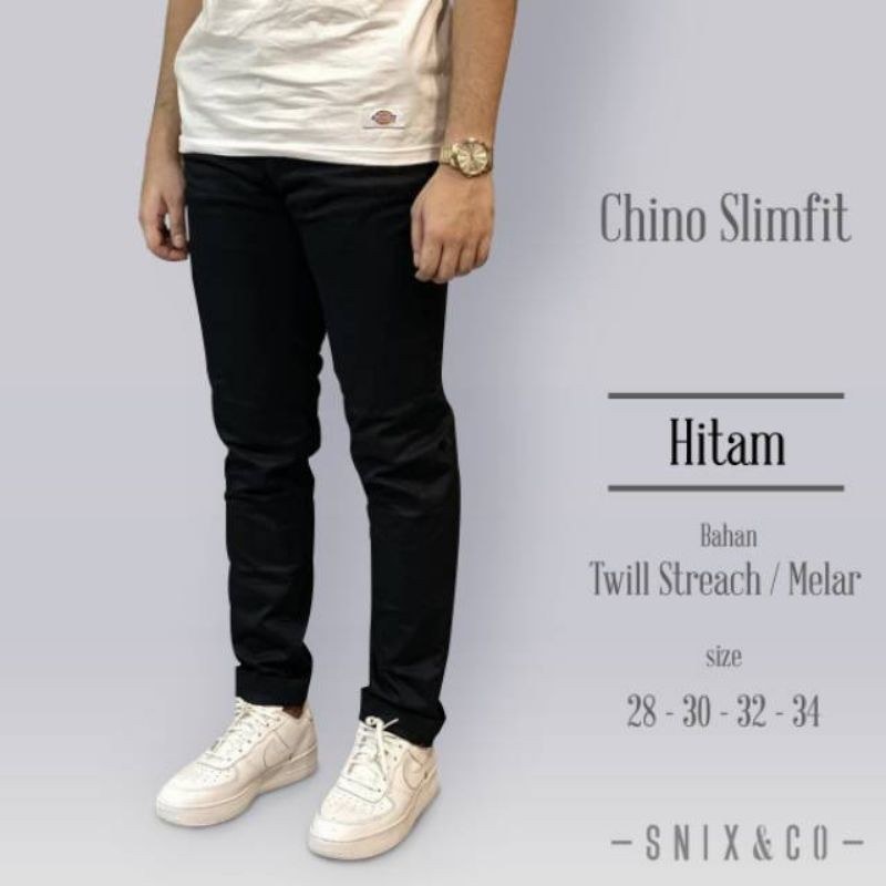 CELANA Pria SLIMFIT Panjang chino KERJA HARIAN HITAM MOCCA ABU GREY KREAM CREAM Sz 27 - 38