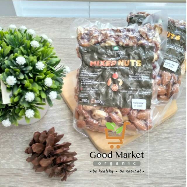 

Kacang Panggang Organik Almond Hazelnut Cashew Walnut 250 gram
