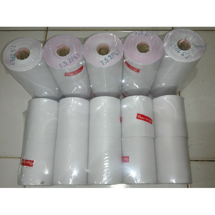 

New Trend! Kertas Struk Kasir / Kas Register 75X65 (2 PLY) Paper Print atk