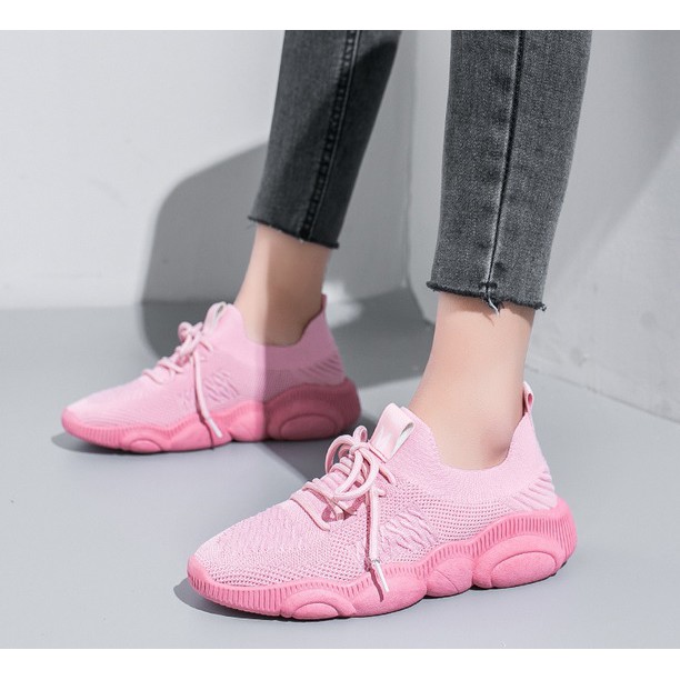 TBIG [COD] Sepatu Sneakers Import M Fashion Sepatu Batam Korea Style Sekolah Kuliah Sepatu Wanita