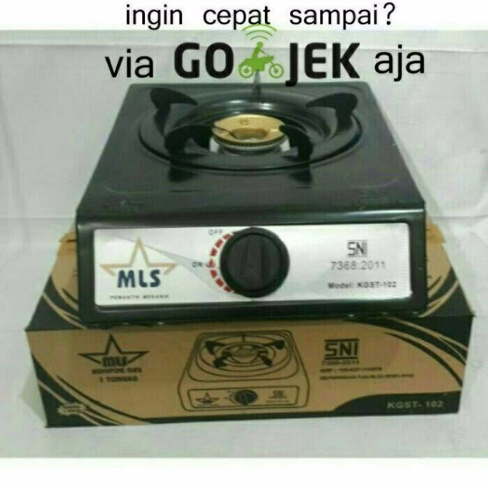 Kompor Gas 1 Tungku murah merk MLS KGST 102 (SNI)